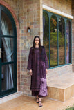 Farasha Sorine Summer Embroidered Lawn Unstitched 3Pc Suit - Dark Orchid