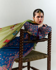 Jugnu by Hussain Rehar Unstitched Embroidered Lawn 3Pc Suit - Darya