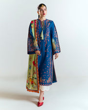Jugnu by Hussain Rehar Unstitched Embroidered Lawn 3Pc Suit - Darya