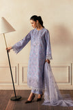 Afrozeh Daybreak Embroidered Lawn Unstitched 3Pc Suit - DAWN DUSTED