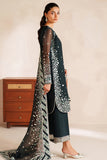 Farasha Luxury Embroidered Chiffon Unstitched 3Pc Suit - Dawn Mist