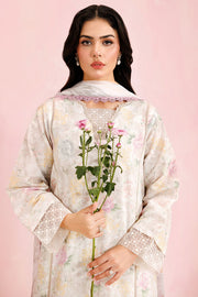 Farasha Summer Essentials Embroidered Lawn Unstitched 3Pc Suit - Day Lily