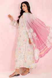 Farasha Summer Essentials Embroidered Lawn Unstitched 3Pc Suit - Day Lily