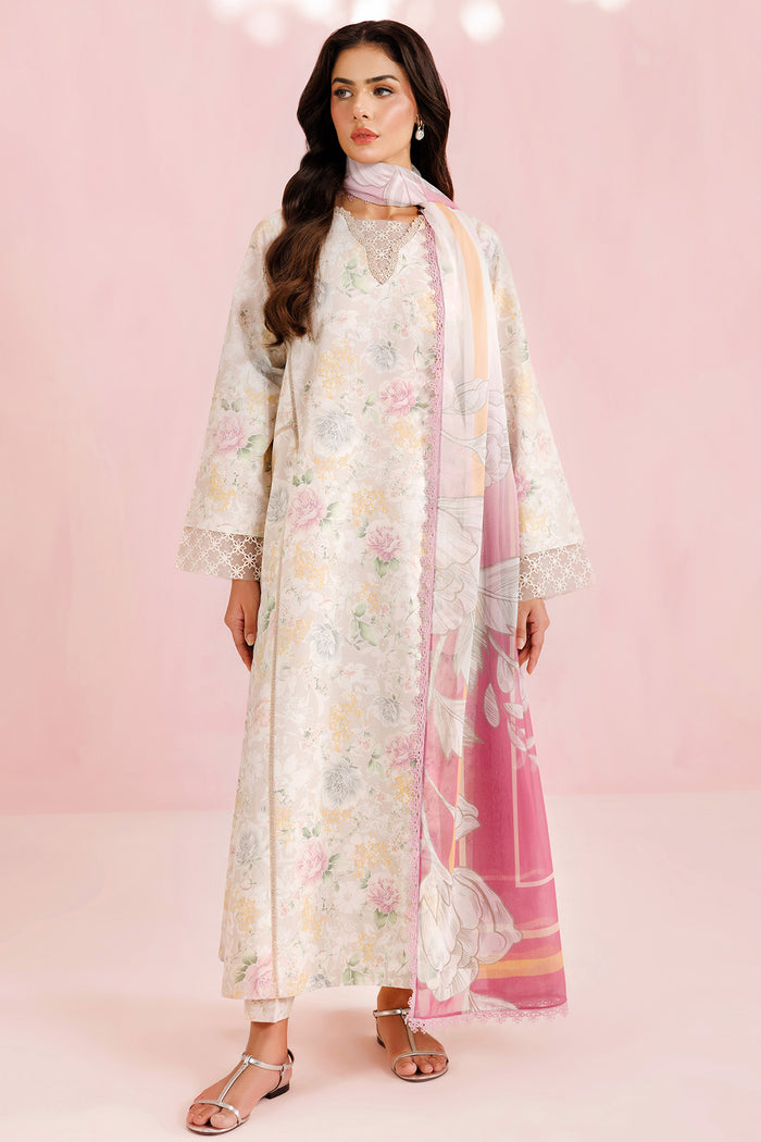 Farasha Summer Essentials Embroidered Lawn Unstitched 3Pc Suit - Day Lily
