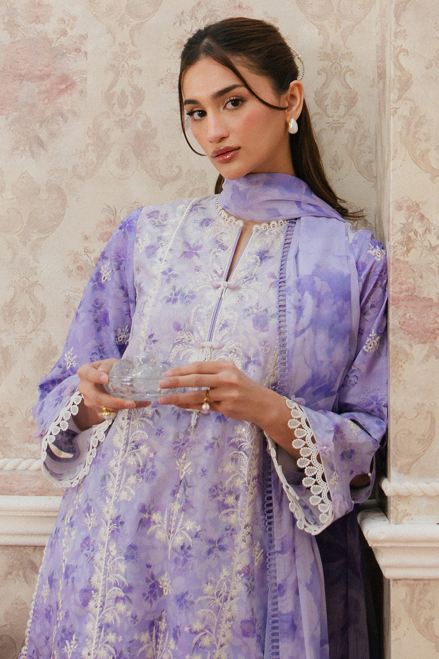 Ayzel Armelia Unstitched Printed Lawn 3Pc Suit AL-25-V1-10 Delilah