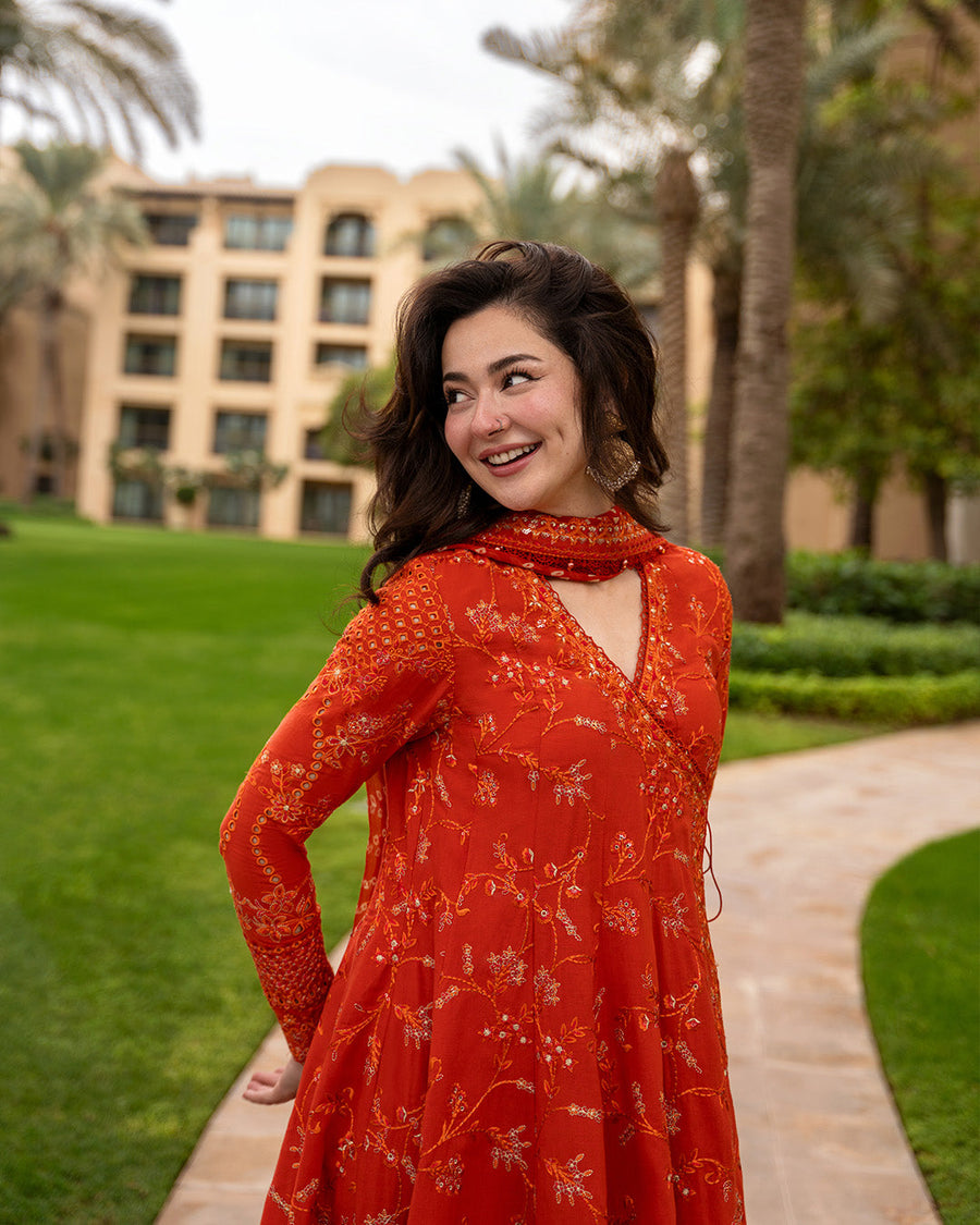 Faiza Saqlain AYA Embroidered Luxury Lawn Unstitched 3Pc Suit - DENISA