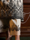 Maya by Faiza Faisal Embroidered Luxury Lawn Unstitched 3Pc Suit - Deniz