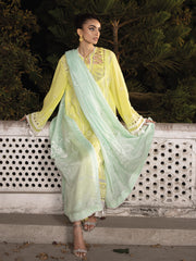 Maya by Faiza Faisal Embroidered Luxury Lawn Unstitched 3Pc Suit - Derya