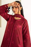 Farasha Summer Weaves Embroidered Lawn Unstitched 3Pc Suit - Desert Rose