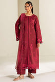 Farasha Summer Weaves Embroidered Lawn Unstitched 3Pc Suit - Desert Rose