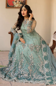 Zarin by Eleshia Unstitched Embroidered Net 3Pc Suit D-01 Zarela