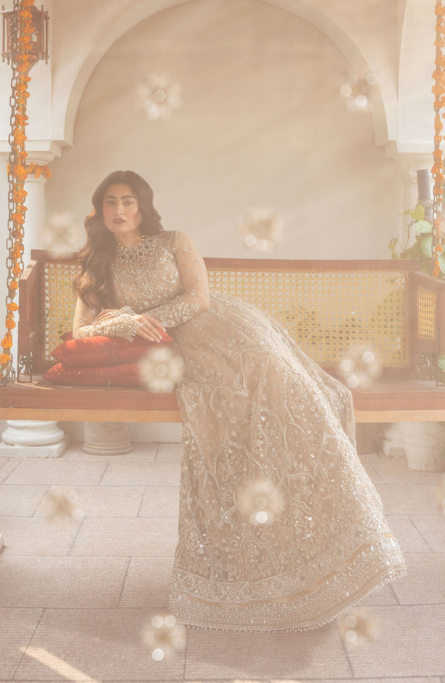 Zarin by Eleshia Unstitched Embroidered Net 3Pc Suit D-03 Elayne