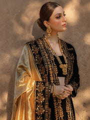 Rang Rasiya Shehnaiyan Embroidered Velvet Unstitched 3Pc Suit D-03 Heer