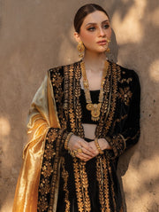 Rang Rasiya Shehnaiyan Embroidered Velvet Unstitched 3Pc Suit D-03 Heer
