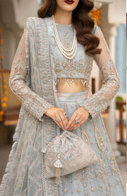 Zarin by Eleshia Unstitched Embroidered Net 3Pc Suit D-04 Nerisa