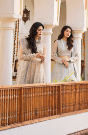 Zarin by Eleshia Unstitched Embroidered Net 3Pc Suit D-04 Nerisa