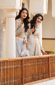 Zarin by Eleshia Unstitched Embroidered Net 3Pc Suit D-04 Nerisa