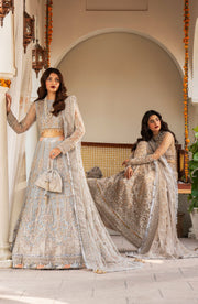 Zarin by Eleshia Unstitched Embroidered Net 3Pc Suit D-04 Nerisa