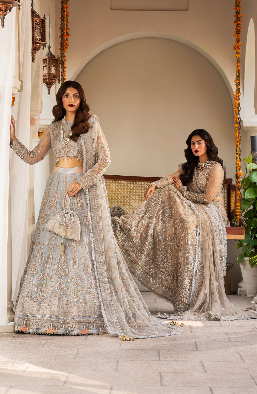 Zarin by Eleshia Unstitched Embroidered Net 3Pc Suit D-04 Nerisa