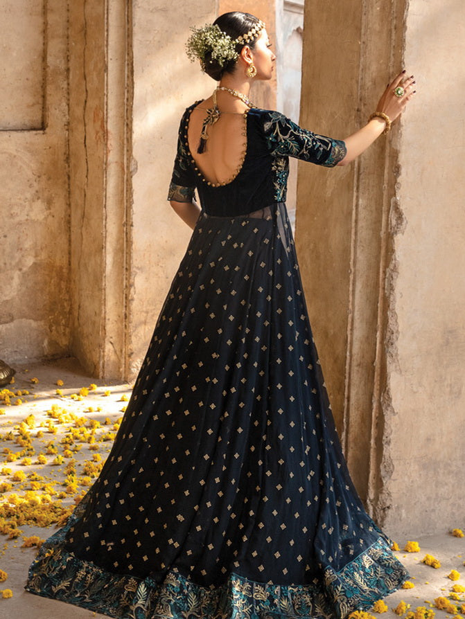 Rang Rasiya Shehnaiyan Embroidered Velvet Unstitched 3Pc Suit D-04 Sheherzade