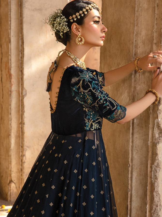 Rang Rasiya Shehnaiyan Embroidered Velvet Unstitched 3Pc Suit D-04 Sheherzade