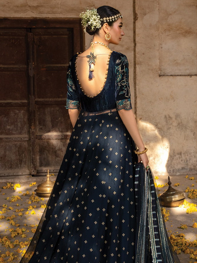 Rang Rasiya Shehnaiyan Embroidered Velvet Unstitched 3Pc Suit D-04 Sheherzade