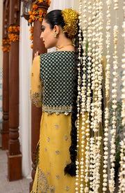 Zarin by Eleshia Unstitched Embroidered Organza 3Pc Suit D-05 Oriana