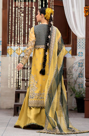 Zarin by Eleshia Unstitched Embroidered Organza 3Pc Suit D-05 Oriana