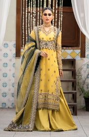 Zarin by Eleshia Unstitched Embroidered Organza 3Pc Suit D-05 Oriana