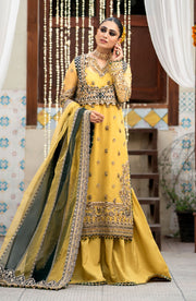 Zarin by Eleshia Unstitched Embroidered Organza 3Pc Suit D-05 Oriana