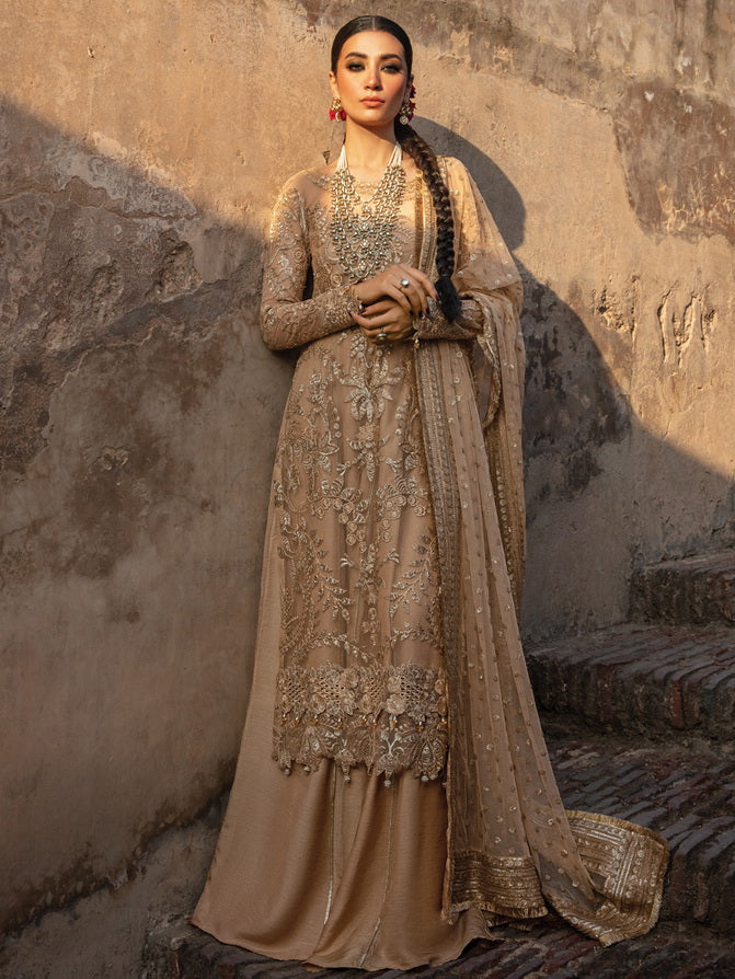 Rang Rasiya Shehnaiyan Embroidered Net Unstitched 3Pc Suit D-07 Zulaykha
