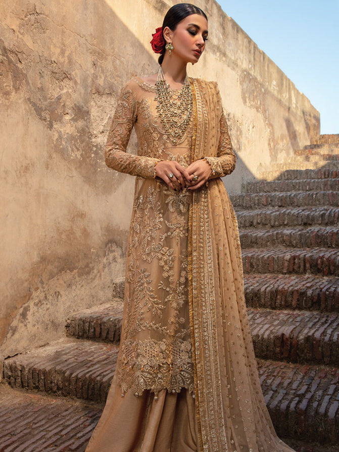 Rang Rasiya Shehnaiyan Embroidered Net Unstitched 3Pc Suit D-07 Zulaykha