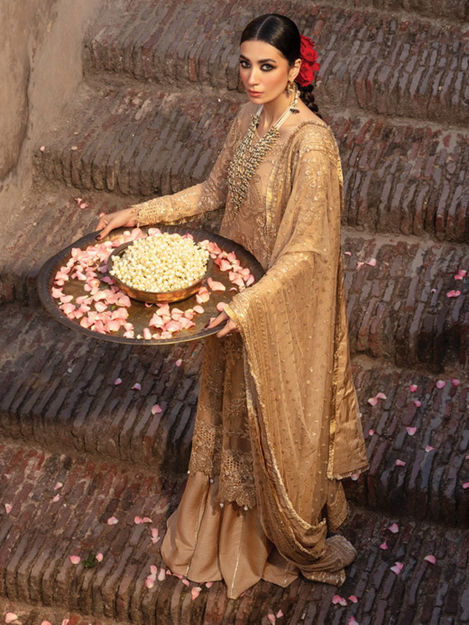 Rang Rasiya Shehnaiyan Embroidered Net Unstitched 3Pc Suit D-07 Zulaykha