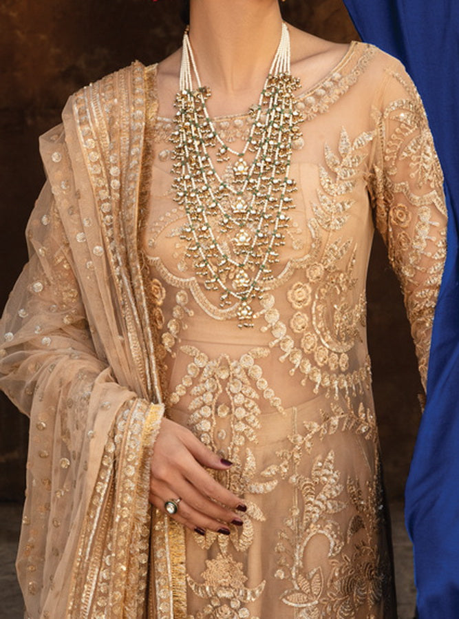 Rang Rasiya Shehnaiyan Embroidered Net Unstitched 3Pc Suit D-07 Zulaykha