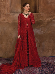 Rang Rasiya Shehnaiyan Embroidered Net Unstitched 3Pc Suit D-08 Shahnoor