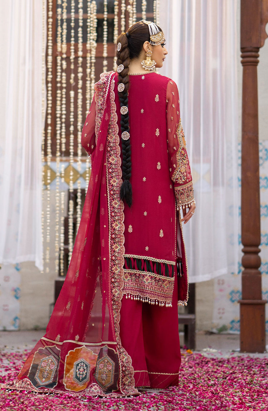 Zarin by Eleshia Unstitched Embroidered Bamber 3Pc Suit D-08 Narina
