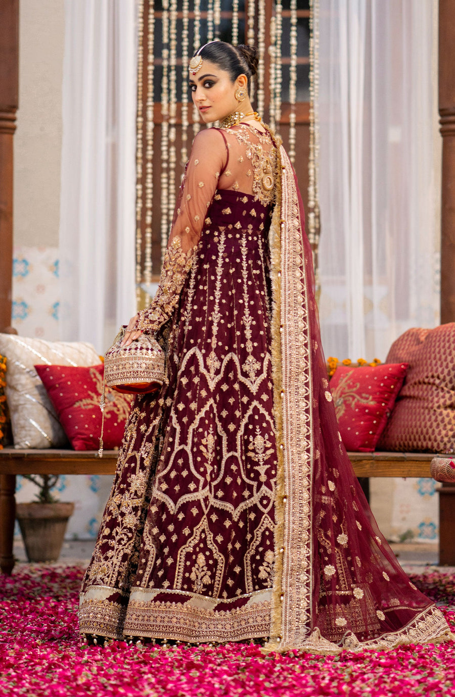 Zarin by Eleshia Unstitched Embroidered Net  3Pc Suit D-10 Avyanna