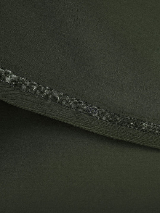 Desire by Dynasty Fabrics Men's Unstitched Blended Suit - Olive