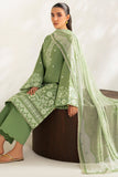 Farasha Summer Weaves Embroidered Lawn Unstitched 3Pc Suit - Dewy Sage