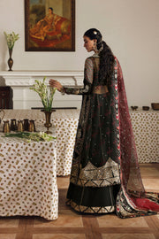 Afrozeh Shehnai Embroidered Organza Unstitched 3Pc Suit AFS-25-08 DHANAК