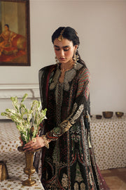 Afrozeh Shehnai Embroidered Organza Unstitched 3Pc Suit AFS-25-08 DHANAК