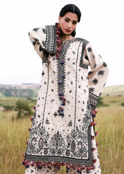 Hussain Rehar Embroidered Khaddar Unstitched 3Pc Suit - Dhanak