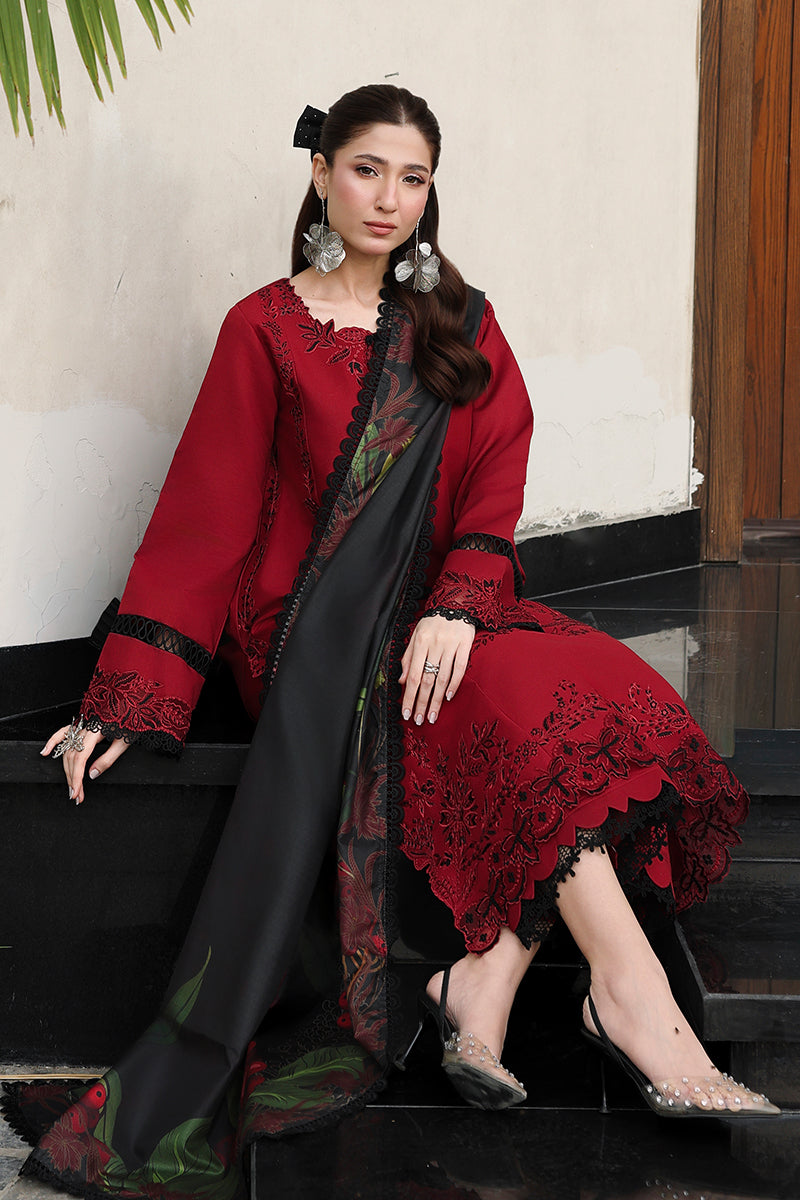 Rang Rasiya Florence Festive Embroidered Lawn Unstitched 3Pc Suit - DILARA