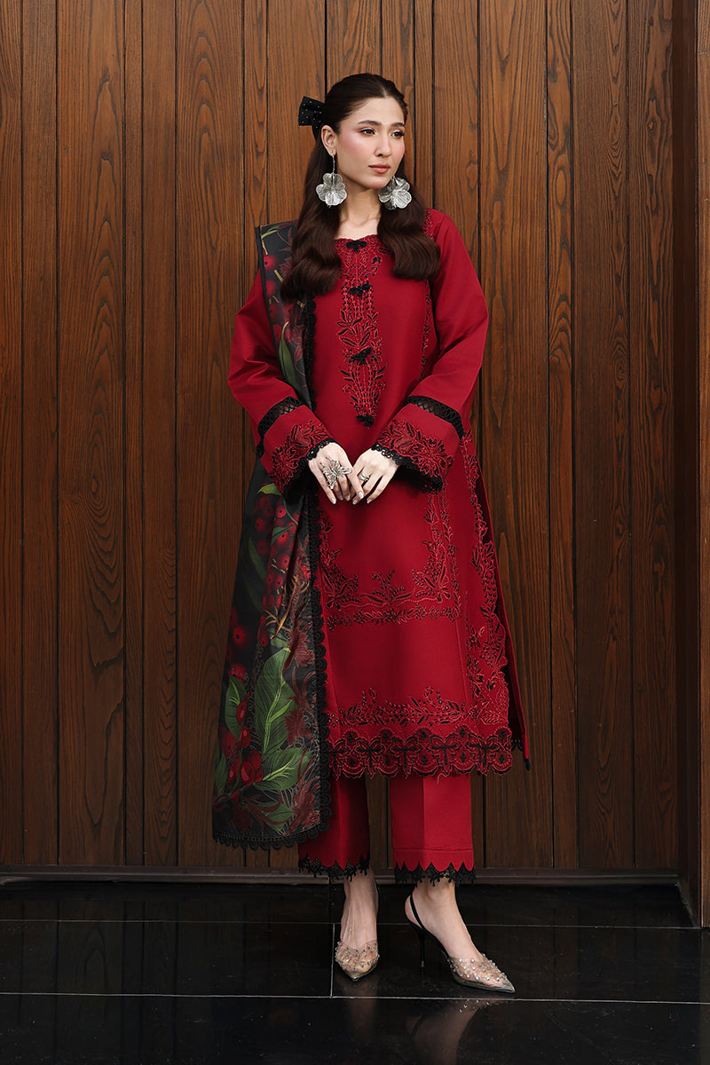 Rang Rasiya Florence Festive Embroidered Lawn Unstitched 3Pc Suit - DILARA