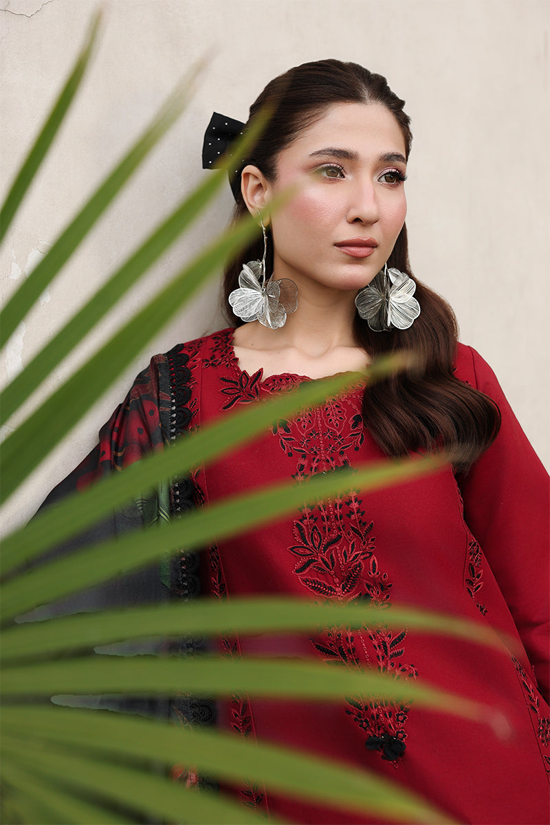 Rang Rasiya Florence Festive Embroidered Lawn Unstitched 3Pc Suit - DILARA