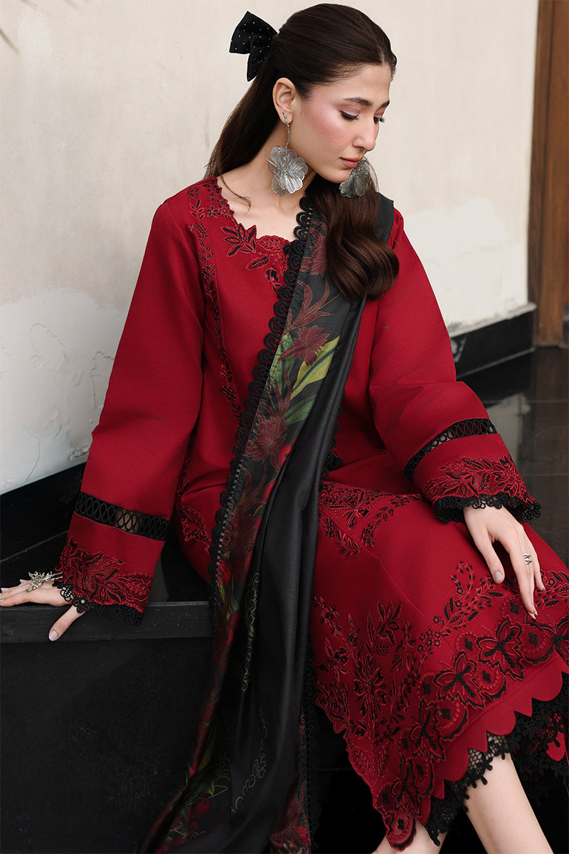 Rang Rasiya Florence Festive Embroidered Lawn Unstitched 3Pc Suit - DILARA