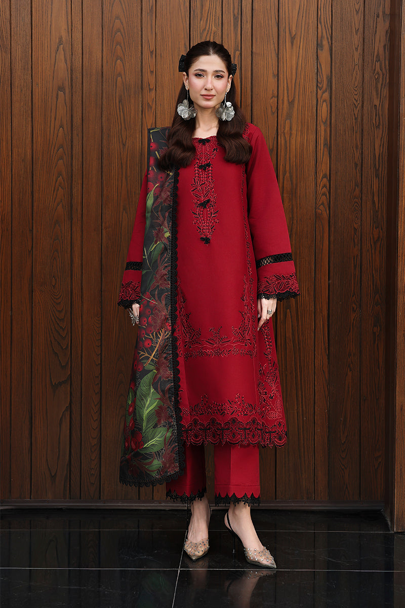 Rang Rasiya Florence Festive Embroidered Lawn Unstitched 3Pc Suit - DILARA