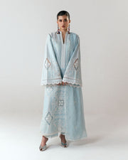 Jugnu Lahore Spring Summer Unstitched Embroidered Cotton 3Pc Suit - Dira