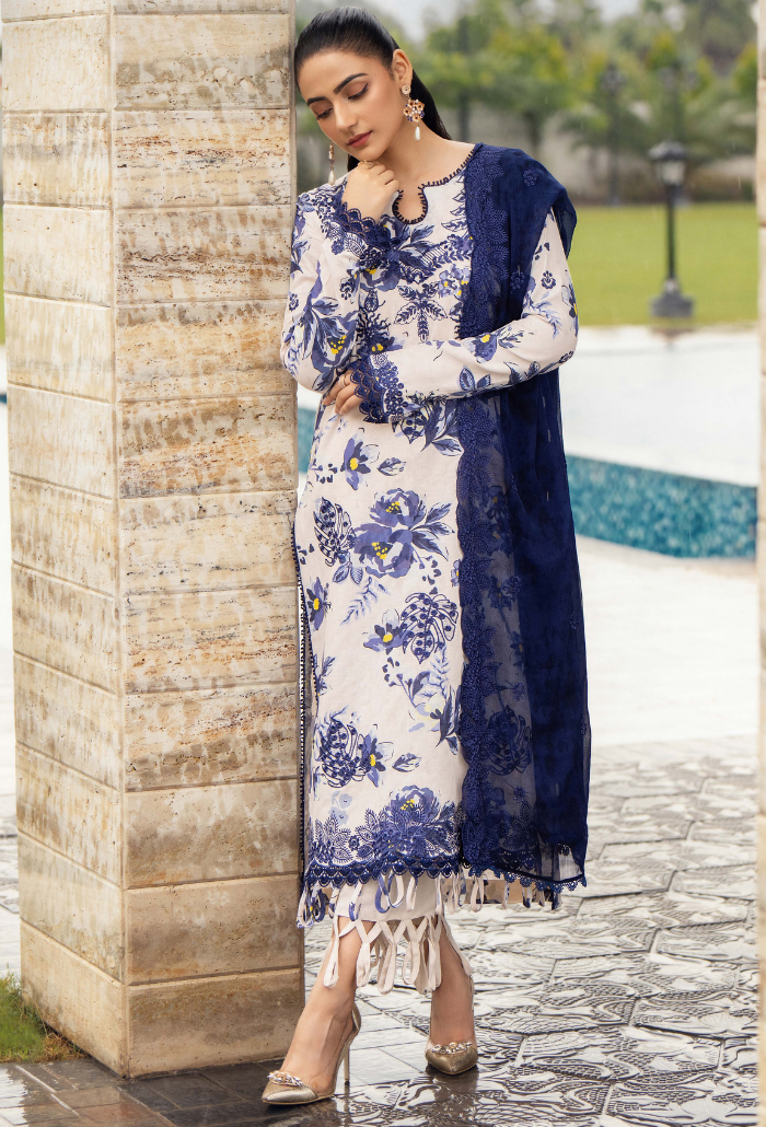 Diva by Humdum Embroidered Karandi Unstitched 3Pc Suit D-04