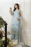 Azzal Mishri Festive Embroidered Organza Unstitched 3Pc Suit M-07 Diyar